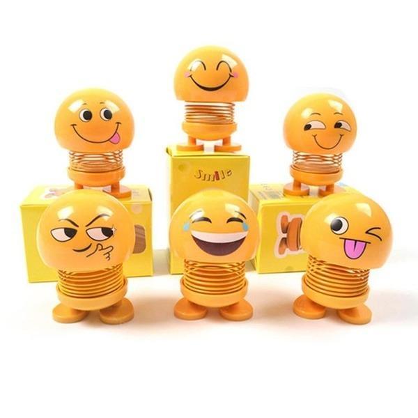 Smiling face spring toy emoticon Smiling face spring toy emoticon